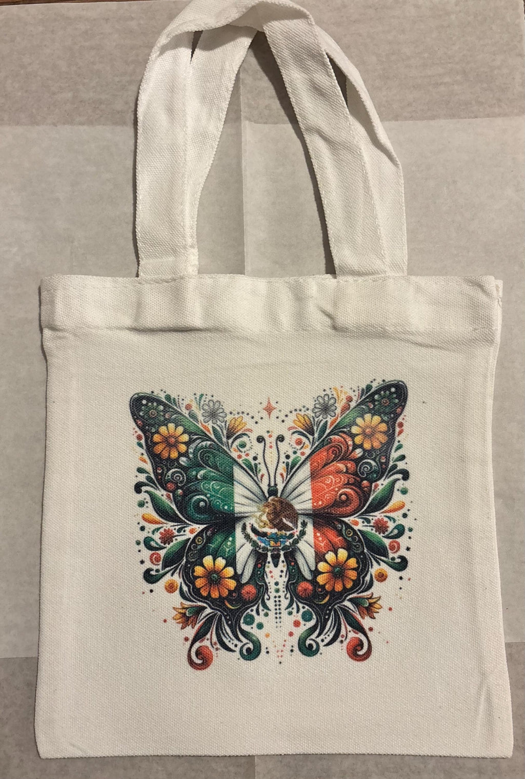 Butterfly Mini Canvas Tote