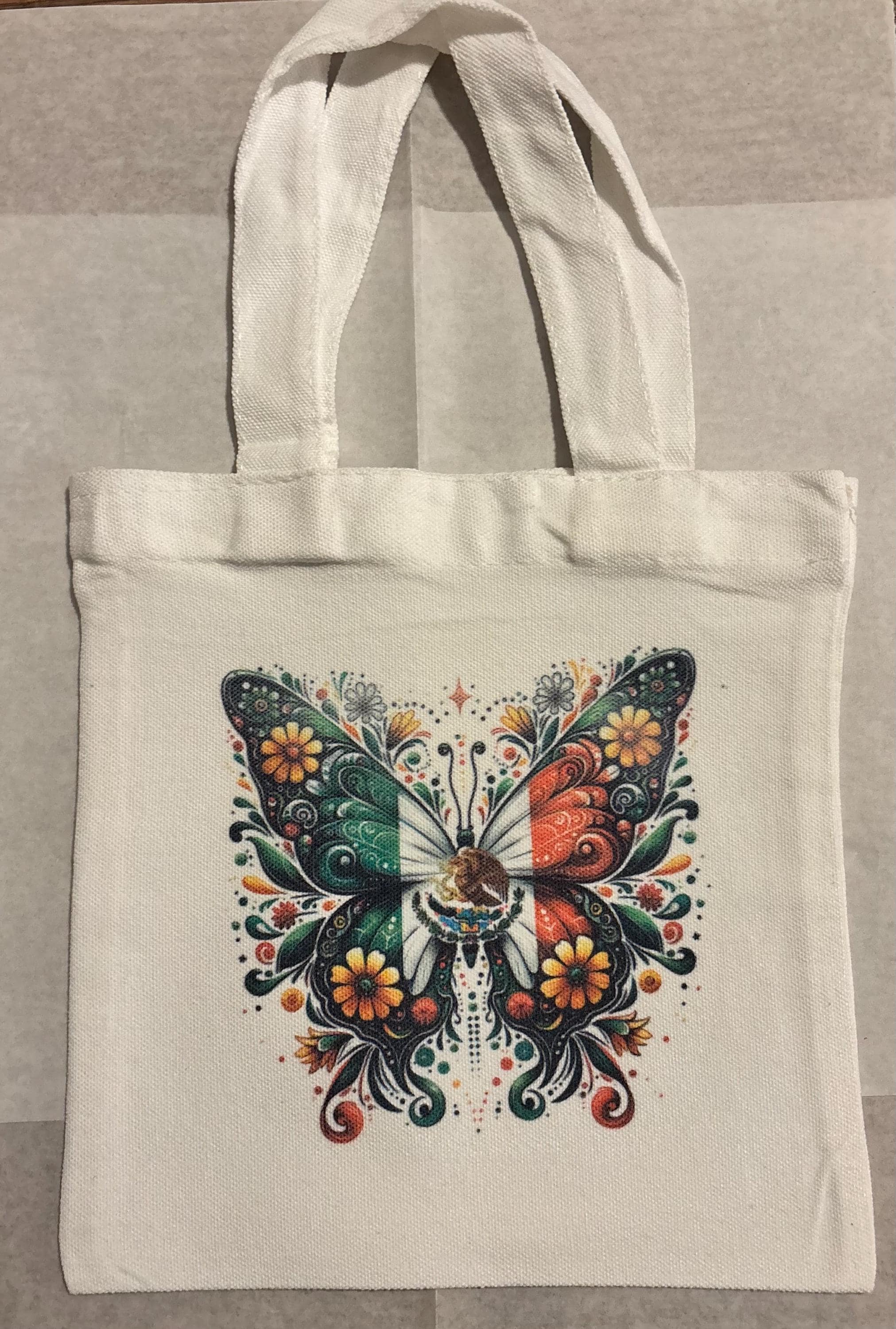 Butterfly Mini Canvas Tote
