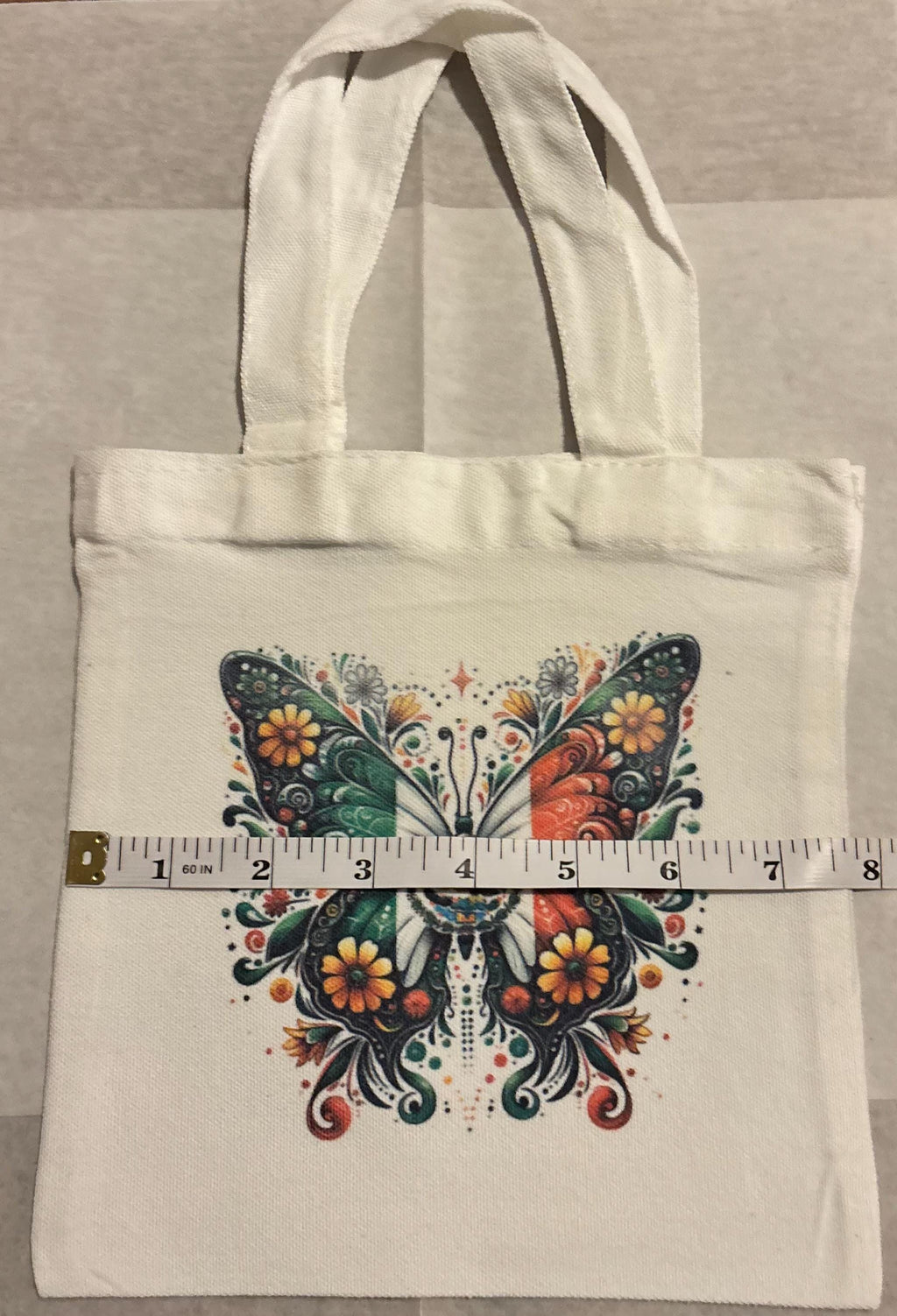 Butterfly Mini Canvas Tote